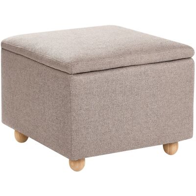 Beliani Pouf De Rangement En Tissu Rembourré Siège D'Entrée Hydrofuge Beige Ferndale - Publicité Beliani Pouf De Rangement En Tissu Rembourré Siège D'Entrée Hydrofuge Beige Ferndale - Publicité