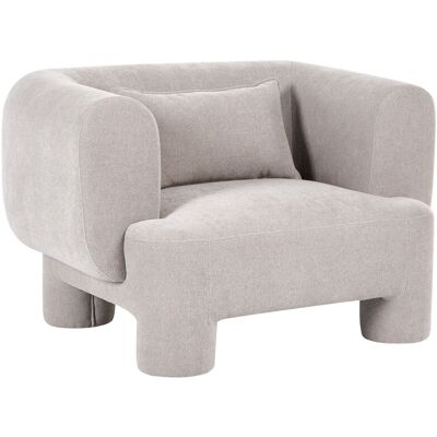 Beliani Fauteuil En Tissu Rembourré Moelleux Pieds Cylindriques Dossier Incurvé Beige Fo - Publicité Beliani Fauteuil En Tissu Rembourré Moelleux Pieds Cylindriques Dossier Incurvé Beige Fo - Publicité