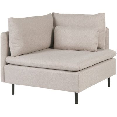 Beliani Module D'Angle Moderne En Tissu 1 Place 1 Accoudoir Beige Egeris - Publicité Beliani Module D'Angle Moderne En Tissu 1 Place 1 Accoudoir Beige Egeris - Publicité