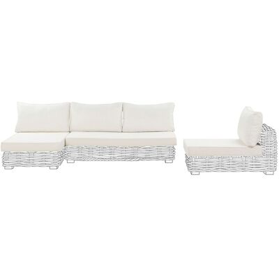 Beliani Ensemble De Housses De Coussins D'Extérieur En Tissu Pour Canapé De Jardin - Publicité Beliani Ensemble De Housses De Coussins D'Extérieur En Tissu Pour Canapé De Jardin - Publicité