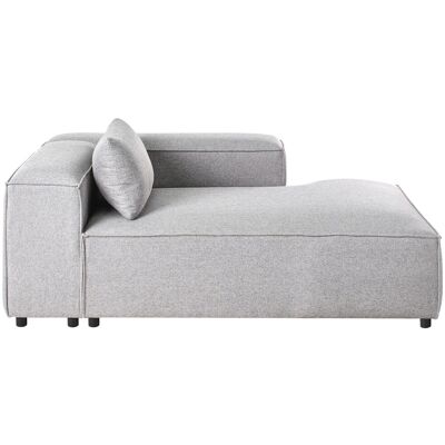 Beliani Chaise Longue À Gauche Moderne En Tissu Avec Accoudoir Gris Brande - Publicité Beliani Chaise Longue À Gauche Moderne En Tissu Avec Accoudoir Gris Brande - Publicité