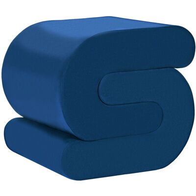 Beliani Pouf En Velours Rembourré Forme De S Repose-Pied Bleu Marine Arcadia - Publicité Beliani Pouf En Velours Rembourré Forme De S Repose-Pied Bleu Marine Arcadia - Publicité