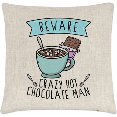 Gift Base Attention Fou Chocolat Chaud Homme Coussin Housse Papa Pères Jour Petit Copain - Publicité Gift Base Attention Fou Chocolat Chaud Homme Coussin Housse Papa Pères Jour Petit Copain - Publicité