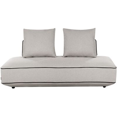 Beliani Chaise Longue Moderne En Tissu Avec Coussins Rembourrés Confortable Gris Clair S - Publicité Beliani Chaise Longue Moderne En Tissu Avec Coussins Rembourrés Confortable Gris Clair S - Publicité