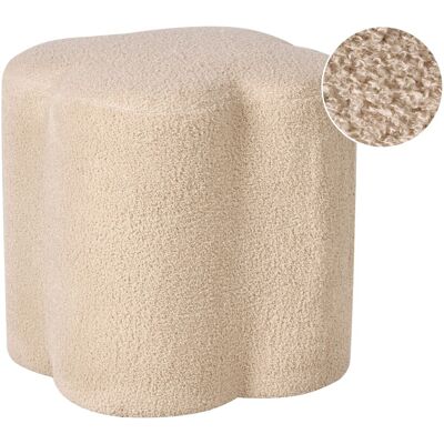 Beliani Pouf En Bouclé En Forme De Trèfle Accessoire Meuble De Salon Chambre Beige Manco - Publicité Beliani Pouf En Bouclé En Forme De Trèfle Accessoire Meuble De Salon Chambre Beige Manco - Publicité