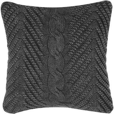 Coussin en coton embossé gris KONNI de Beliani - Coussin - Publicité Coussin en coton embossé gris KONNI de Beliani - Coussin - Publicité