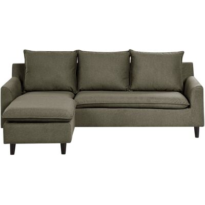 Beliani Canapé D'Angle À Droite Moderne En Tissu Avec Pieds En Bois Massif Polyeste - Publicité Beliani Canapé D'Angle À Droite Moderne En Tissu Avec Pieds En Bois Massif Polyeste - Publicité