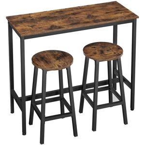 Sans Marque Table De Bar + 2 Tabourets - Lbt219b01v1 - Publicité Sans Marque Table De Bar + 2 Tabourets - Lbt219b01v1 - Publicité