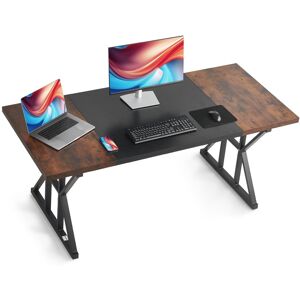 Vevor Bureau De Direction Table D'Ordinateur Moderne 160 X 80 Cm Marron Et Noir - Publicité Vevor Bureau De Direction Table D'Ordinateur Moderne 160 X 80 Cm Marron Et Noir - Publicité