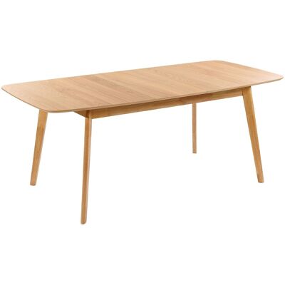 Beliani Table À Manger Extensible 150/190 X 90 Cm En Mdf Et Bois D'Hévéa Clair Mado - Publicité Beliani Table À Manger Extensible 150/190 X 90 Cm En Mdf Et Bois D'Hévéa Clair Mado - Publicité