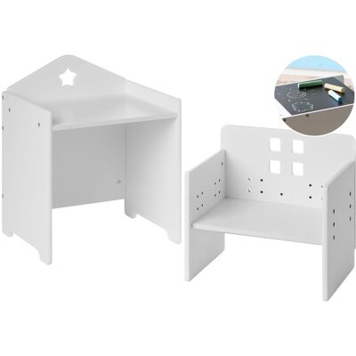 Beliani Ensemble Table Et Chaise Pour Enfants Scandinave En Mdf Et Plateau En Ardoise In - Publicité Beliani Ensemble Table Et Chaise Pour Enfants Scandinave En Mdf Et Plateau En Ardoise In - Publicité