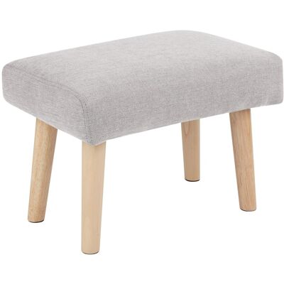 Beliani Tabouret D'Appoint Moderne Rétro En Tissu Tapissé Gris Clair Et Pieds En Bois Ta - Publicité Beliani Tabouret D'Appoint Moderne Rétro En Tissu Tapissé Gris Clair Et Pieds En Bois Ta - Publicité