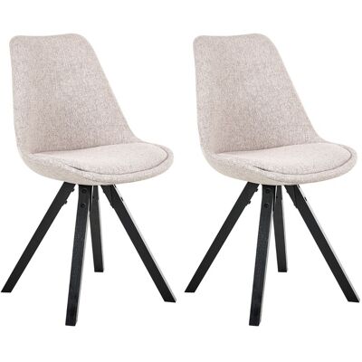 Beliani Lot De 2 Chaises De Salle À Manger Scandinave En Tissu Sans Accoudoirs Rembourré - Publicité Beliani Lot De 2 Chaises De Salle À Manger Scandinave En Tissu Sans Accoudoirs Rembourré - Publicité
