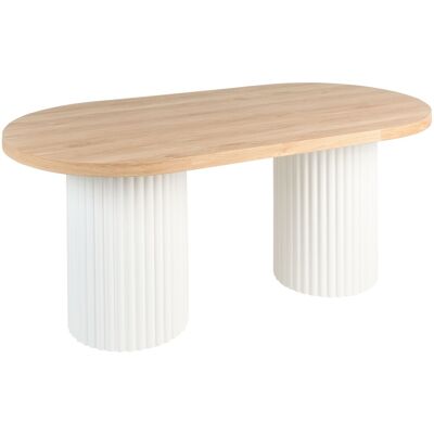 Beliani - Sheridan - Marron - Dining Table - Publicité Beliani - Sheridan - Marron - Dining Table - Publicité
