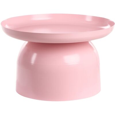 Beliani Table Basse D'Appoint En Métal Ronde Rose Pastel Torrens - Publicité Beliani Table Basse D'Appoint En Métal Ronde Rose Pastel Torrens - Publicité