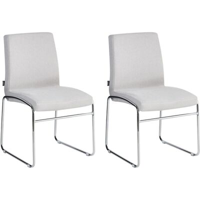 Beliani Lot De 2 Chaises De Salle À Manger Moderne En Tissu Rembourré Base En Métal Sans - Publicité Beliani Lot De 2 Chaises De Salle À Manger Moderne En Tissu Rembourré Base En Métal Sans - Publicité