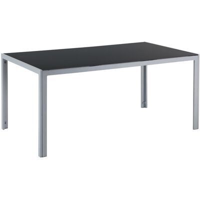 Table de Jardin Beliani Catania - 160x90cm Verre Noir - Publicité Table de Jardin Beliani Catania - 160x90cm Verre Noir - Publicité
