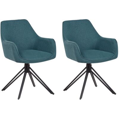 Beliani Lot De 2 Chaises De Sale À Manger Moderne En Tissu Rembourrées Pieds En Métal No - Publicité Beliani Lot De 2 Chaises De Sale À Manger Moderne En Tissu Rembourrées Pieds En Métal No - Publicité