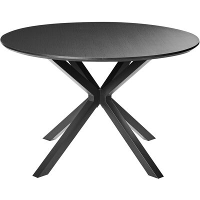 Beliani Table De Salle À Manger Moderne En Mdf 120 Cm Pieds En Métal Meuble De Salon Noi - Publicité Beliani Table De Salle À Manger Moderne En Mdf 120 Cm Pieds En Métal Meuble De Salon Noi - Publicité
