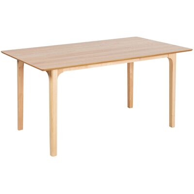 Beliani - DELMAS Bois Clair 160 x 90 cm Table à Manger - Table à Manger - Publicité Beliani - DELMAS Bois Clair 160 x 90 cm Table à Manger - Table à Manger - Publicité