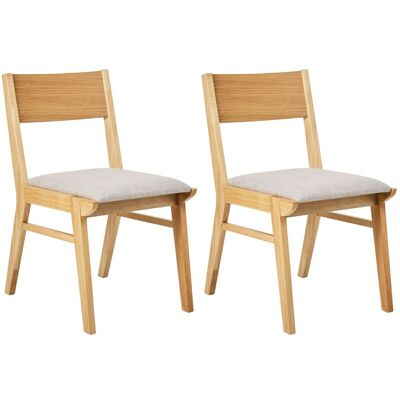 Beliani Lot De 2 Chaises De Salle À Manger Rétro Sans Accoudoirs Assise Gris En Tissu St - Publicité Beliani Lot De 2 Chaises De Salle À Manger Rétro Sans Accoudoirs Assise Gris En Tissu St - Publicité