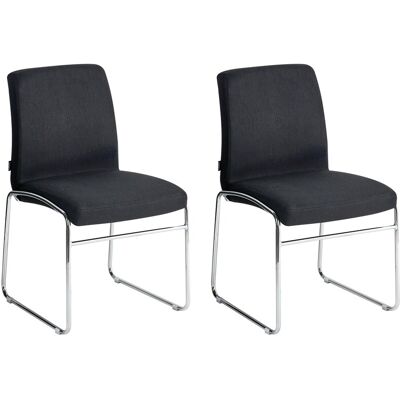 Beliani Lot De 2 Chaises De Salle À Manger Moderne En Tissu Rembourré Base En Métal Sans - Publicité Beliani Lot De 2 Chaises De Salle À Manger Moderne En Tissu Rembourré Base En Métal Sans - Publicité