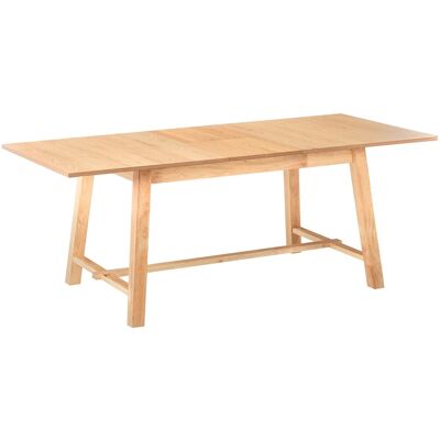 Beliani Table De Salle À Manger Extensible Rectangulaire 160/200 X 90 Cm Pieds En Bois M - Publicité Beliani Table De Salle À Manger Extensible Rectangulaire 160/200 X 90 Cm Pieds En Bois M - Publicité