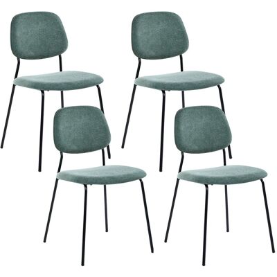 Beliani Lot De 4 Chaises De Salle À Manger Minimaliste Moderne Pieds En Fer Sans Accoudo - Publicité Beliani Lot De 4 Chaises De Salle À Manger Minimaliste Moderne Pieds En Fer Sans Accoudo - Publicité
