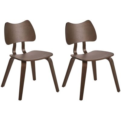 Beliani Lot De 2 Chaises De Salle À Manger Rétro Cadre En Bois D'Hévéa Meuble De Cuisine - Publicité Beliani Lot De 2 Chaises De Salle À Manger Rétro Cadre En Bois D'Hévéa Meuble De Cuisine - Publicité