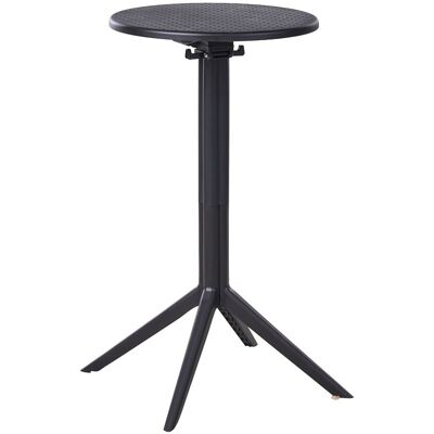 Beliani Table Bistrot En Matière Synthétique 60 X 60 Cm Forme Ronde Plateau Rabattable R - Publicité Beliani Table Bistrot En Matière Synthétique 60 X 60 Cm Forme Ronde Plateau Rabattable R - Publicité
