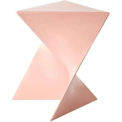 Beliani Table D'Appoint En Plastique Triangulaire Forme Géométrique Rose Pastel Pec - Publicité Beliani Table D'Appoint En Plastique Triangulaire Forme Géométrique Rose Pastel Pec - Publicité