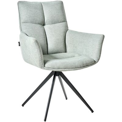 Beliani Chaise De Salle À Manger Pivotante Pieds En Fer Noir Rembourré Vert Menthe - Publicité Beliani Chaise De Salle À Manger Pivotante Pieds En Fer Noir Rembourré Vert Menthe - Publicité