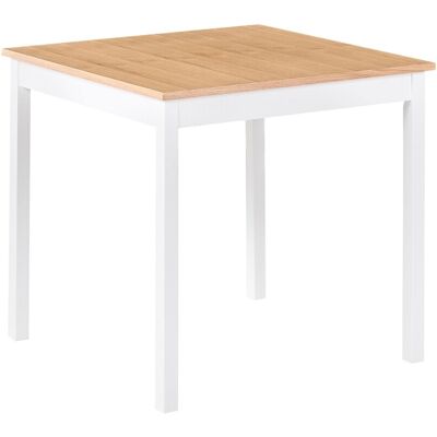 Beliani Table De Cuisine Moderne Plateau En Mdf 80 X 80 Cm Pieds En Pin Blanche Battersb - Publicité Beliani Table De Cuisine Moderne Plateau En Mdf 80 X 80 Cm Pieds En Pin Blanche Battersb - Publicité