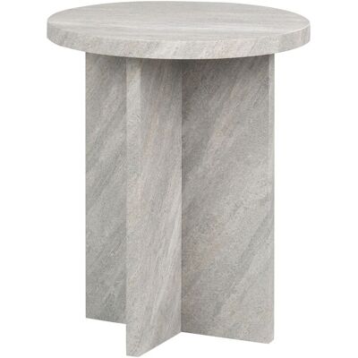 Beliani Table D'Appoint Moderne En Mdf 80 X 80 Cm Mobilier De Salon Effet Pierre Gr - Publicité Beliani Table D'Appoint Moderne En Mdf 80 X 80 Cm Mobilier De Salon Effet Pierre Gr - Publicité