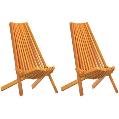 Vidaxl Chaises de Jardin - 2 pcs en Bois d'Acacia Pliables - Publicité Vidaxl Chaises de Jardin - 2 pcs en Bois d'Acacia Pliables - Publicité