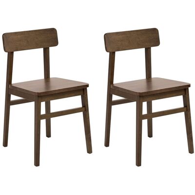 Beliani Lot 2 Chaises De Salle À Manger Traditionnelles En Bois D'Hévéa Mobilier Salle À - Publicité Beliani Lot 2 Chaises De Salle À Manger Traditionnelles En Bois D'Hévéa Mobilier Salle À - Publicité