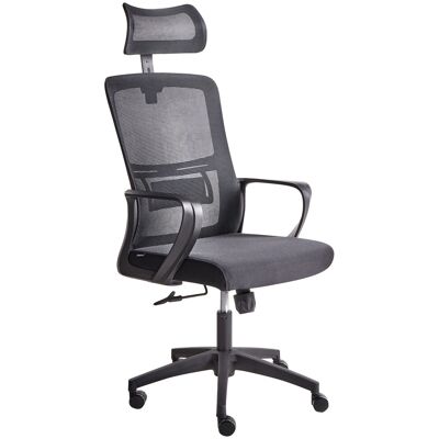 Beliani Chaise De Bureau À Domicile Base Pivotante Réglable En Hauteur Appui-Tête Noir - Publicité Beliani Chaise De Bureau À Domicile Base Pivotante Réglable En Hauteur Appui-Tête Noir - Publicité