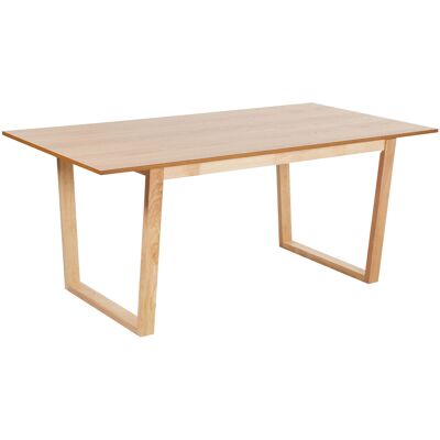 Table à manger en bois clair Beliani - Moderne rectangulaire 180x95cm - Publicité Table à manger en bois clair Beliani - Moderne rectangulaire 180x95cm - Publicité