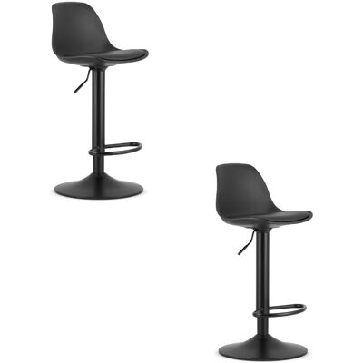Viking Choice Modèle - Tabouret de bar noir réglable - Ensemble de 2 - Publicité Viking Choice Modèle - Tabouret de bar noir réglable - Ensemble de 2 - Publicité
