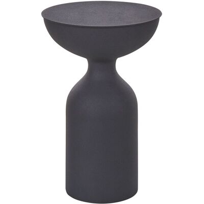 Beliani Table d'Appoint en Métal Noir - Table Latérale - Design Géométrique Moderne - Publicité Beliani Table d'Appoint en Métal Noir - Table Latérale - Design Géométrique Moderne - Publicité