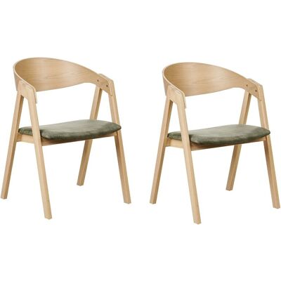 Beliani Yuba Style Rétro 2 Chaises - Mobilier de salle à manger - Publicité Beliani Yuba Style Rétro 2 Chaises - Mobilier de salle à manger - Publicité