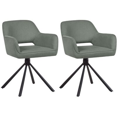 Beliani Lot De 2 Chaises De Salle À Manger Moderne En Tissu Rembourrées Pieds En Métal N - Publicité Beliani Lot De 2 Chaises De Salle À Manger Moderne En Tissu Rembourrées Pieds En Métal N - Publicité