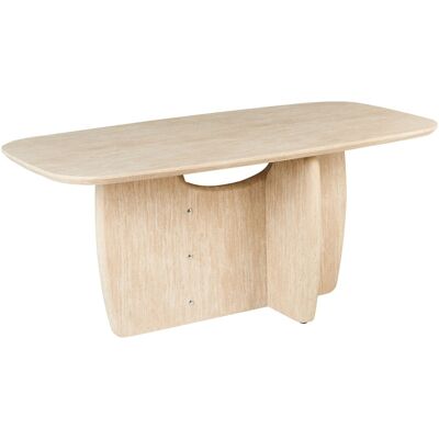 Beliani Table De Salle À Manger Minimaliste Rectangulaire Socle Large 180 X 90 Cm Mdf Ma - Publicité Beliani Table De Salle À Manger Minimaliste Rectangulaire Socle Large 180 X 90 Cm Mdf Ma - Publicité