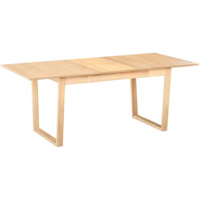 Beliani Table De Salle À Manger Extensible Moderne Placage En Frêne Base À Panneaux 160/ - Publicité Beliani Table De Salle À Manger Extensible Moderne Placage En Frêne Base À Panneaux 160/ - Publicité