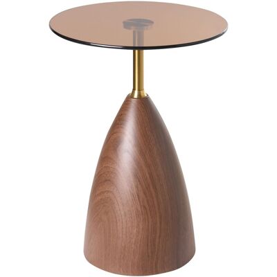 Beliani Table D'Appoint Glamour En Métal Ronde Table Basse Marron Wallis - Publicité Beliani Table D'Appoint Glamour En Métal Ronde Table Basse Marron Wallis - Publicité