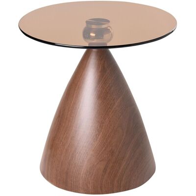 Beliani Table D'Appoint Glamour En Métal Ronde Table Basse Marron Corella - Publicité Beliani Table D'Appoint Glamour En Métal Ronde Table Basse Marron Corella - Publicité