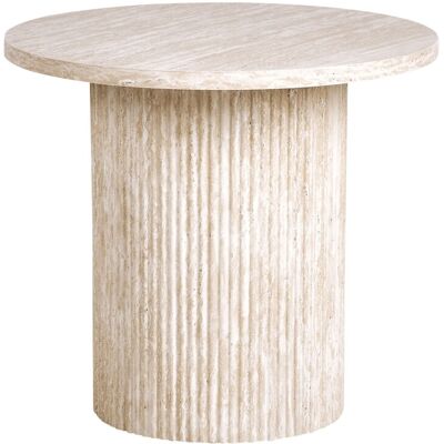 Beliani Table D'Appoint Moderne Plateau En Mdf 50 Cm Base Pacage En Pierre Beige Ammon - Publicité Beliani Table D'Appoint Moderne Plateau En Mdf 50 Cm Base Pacage En Pierre Beige Ammon - Publicité