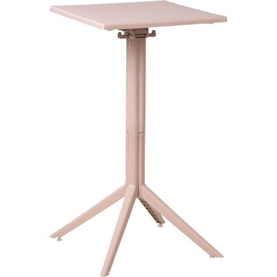 Beliani Table De Bistrot En Matière Synthétique 60 X 60 Cm Plateau Rabattable Résistant - Publicité Beliani Table De Bistrot En Matière Synthétique 60 X 60 Cm Plateau Rabattable Résistant - Publicité