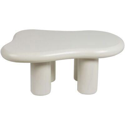 Beliani Table Basse Moderne Minimaliste Mdf 100 X 70 Cm Blanche Forme Ovale Ondle - Publicité Beliani Table Basse Moderne Minimaliste Mdf 100 X 70 Cm Blanche Forme Ovale Ondle - Publicité