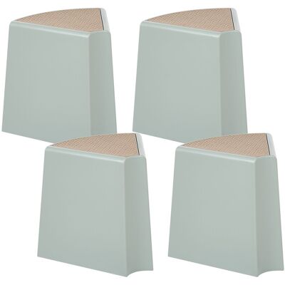 Beliani Lot De 4 Tabourets En Matière Synthétique De Jardin Empilables Siège D'Appoint E - Publicité Beliani Lot De 4 Tabourets En Matière Synthétique De Jardin Empilables Siège D'Appoint E - Publicité